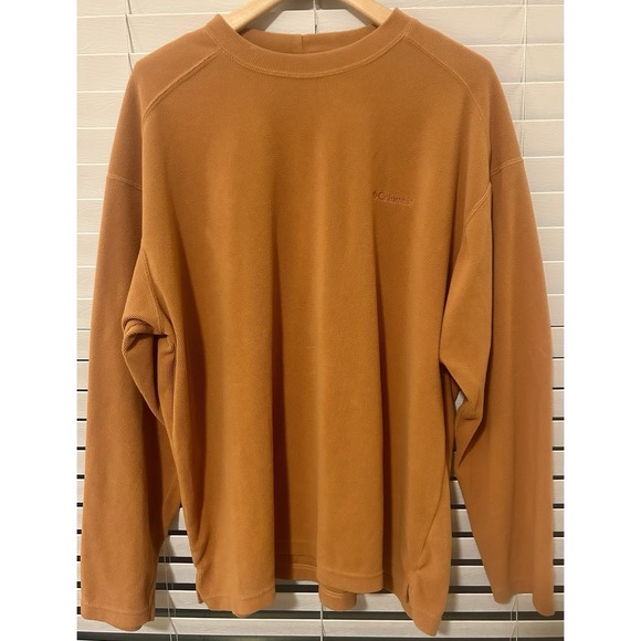 Columbia orange Pullover Sweatshirt Hart Mountain II Hunting Men's Size XXL - Picture 2 of 10